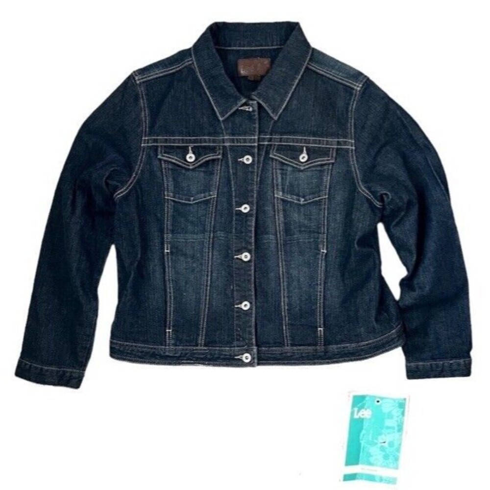 Lee Misses Blue Jean Jacket Casablanca Style LL85123 Women’s Size XL